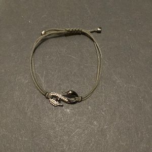 Swarovski swan adjustable bracelet